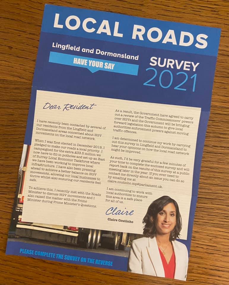 Local Roads Survey in Lingfield and Dormansland
