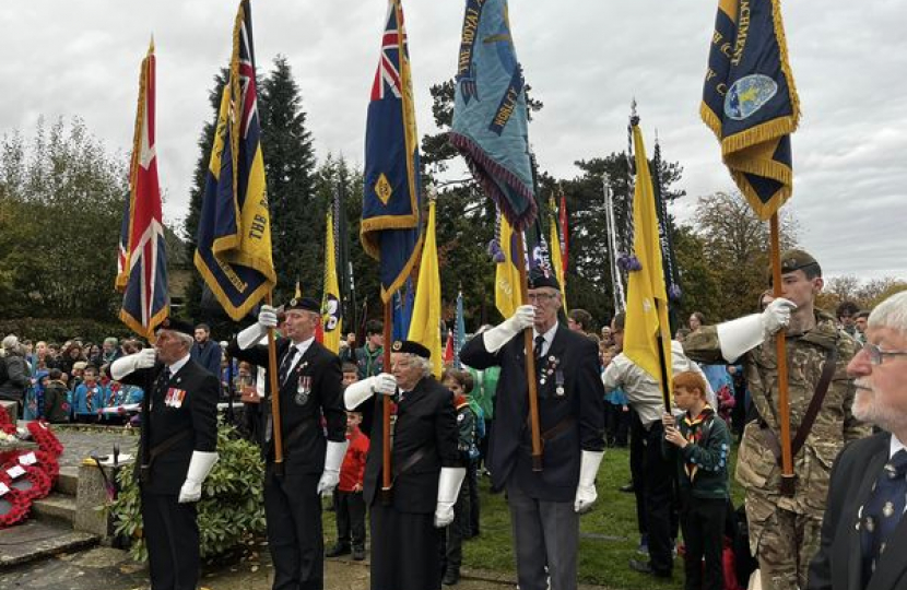 Claire takes part in the Horley Remembrance Parade