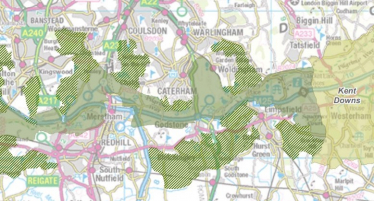 AONB review map
